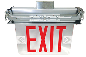 PAC0456 New York City Code 8″ Surface / Recess-Mount Edge-Lit LED Exit Signs