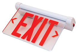 PAC0751 Thermoplastic Surface/Recess-Mount Edge-Lit Exit Signs
