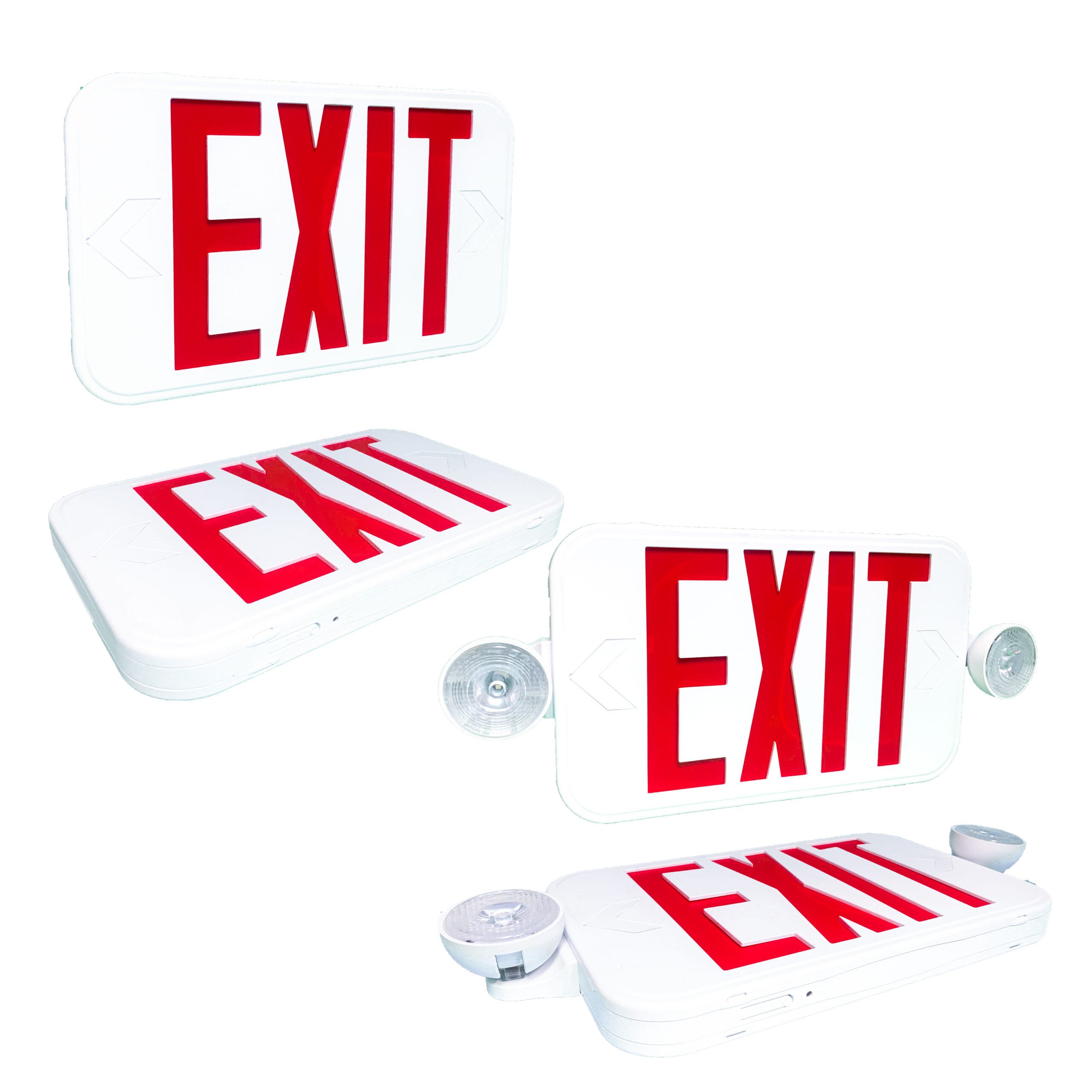 PAC0889 Thin Line LED Exit Sign / Emergency Light Combo